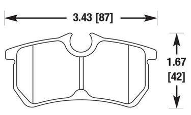 Carbotech CT886 Ford Rear Brake Pad Set